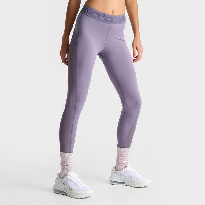 Women s Nike Pro Mid Rise 7 8 Mesh Paneled Leggings Finish Line