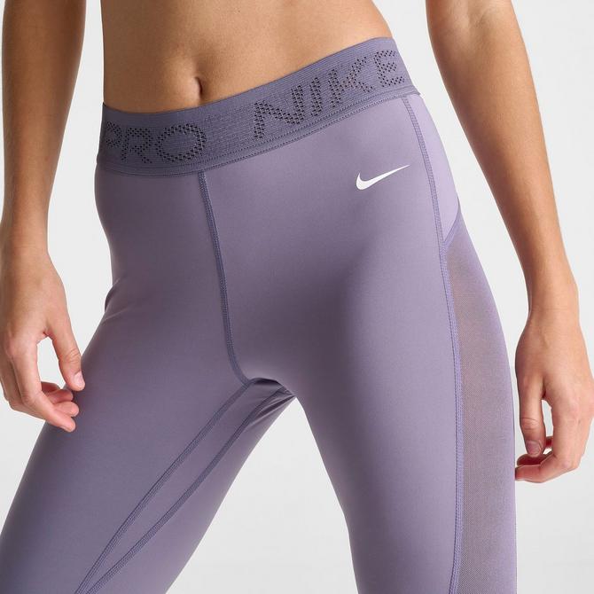 Women s Nike Pro Mid Rise 7 8 Mesh Paneled Leggings