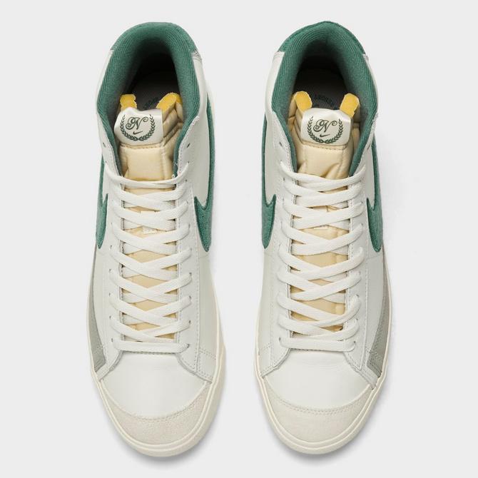 Back view of Men's Nike Blazer Mid '77 Premium Resort and Sport Casual Shoes in Summit White/Phantom/Light Pumice/Bicoastal Click to zoom