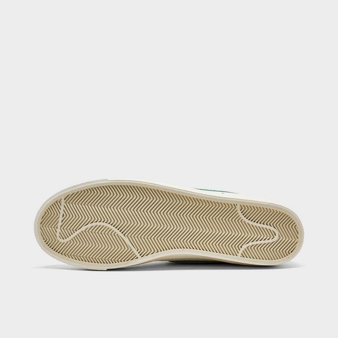 Bottom view of Men's Nike Blazer Mid '77 Premium Resort and Sport Casual Shoes in Summit White/Phantom/Light Pumice/Bicoastal Click to zoom