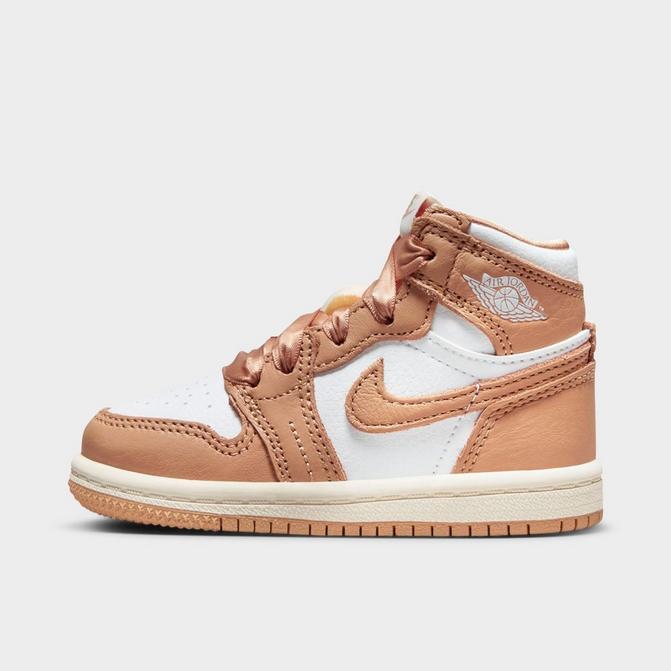 Girls' Toddler Air Jordan Retro 1 Mid Casual Shoes