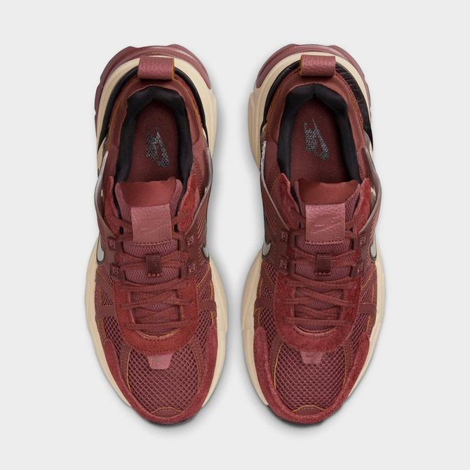 Back view of Women's Nike V2K Run Casual Shoes in Red Sepia/Chrome/Dark Pony/Black Click to zoom