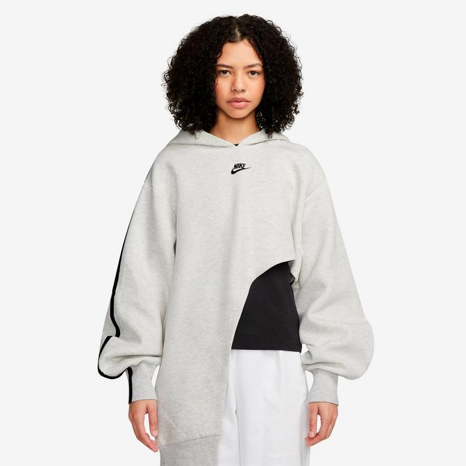 Asymmetrical fleece hot sale