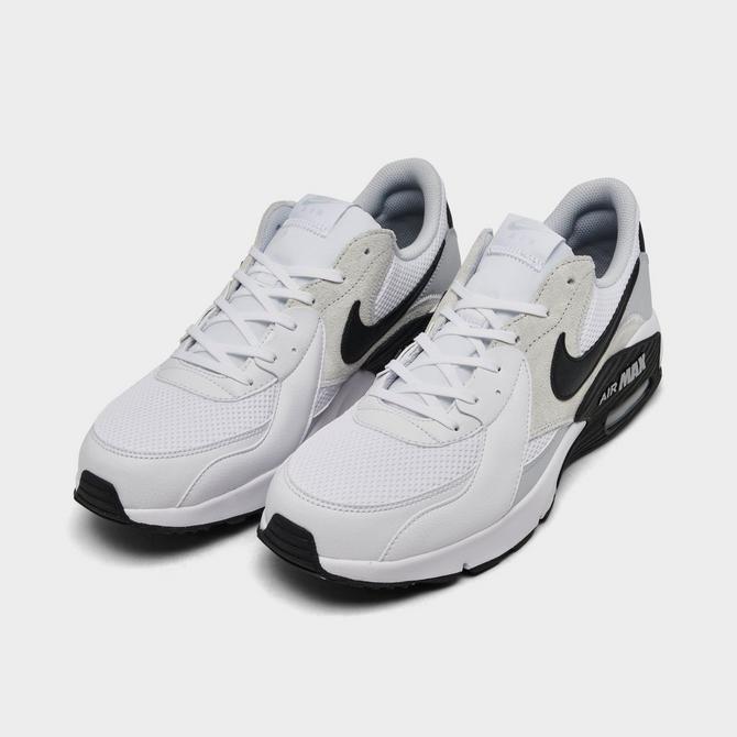 Three Quarter view of Men's Nike Air Max Excee Casual Shoes in White/Pure Platinum/Black Click to zoom