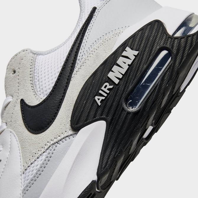 Front view of Men's Nike Air Max Excee Casual Shoes in White/Pure Platinum/Black Click to zoom