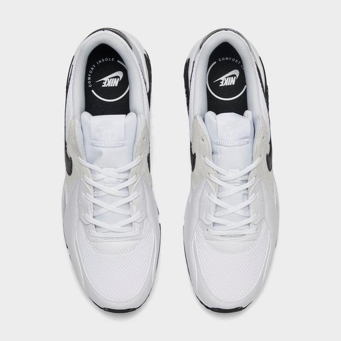 Back view of Men's Nike Air Max Excee Casual Shoes in White/Pure Platinum/Black Click to zoom