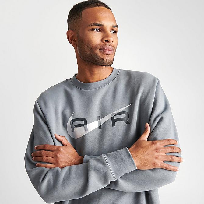 Men's Nike Air Swoosh Fleece Crewneck Sweatshirt| Finish Line