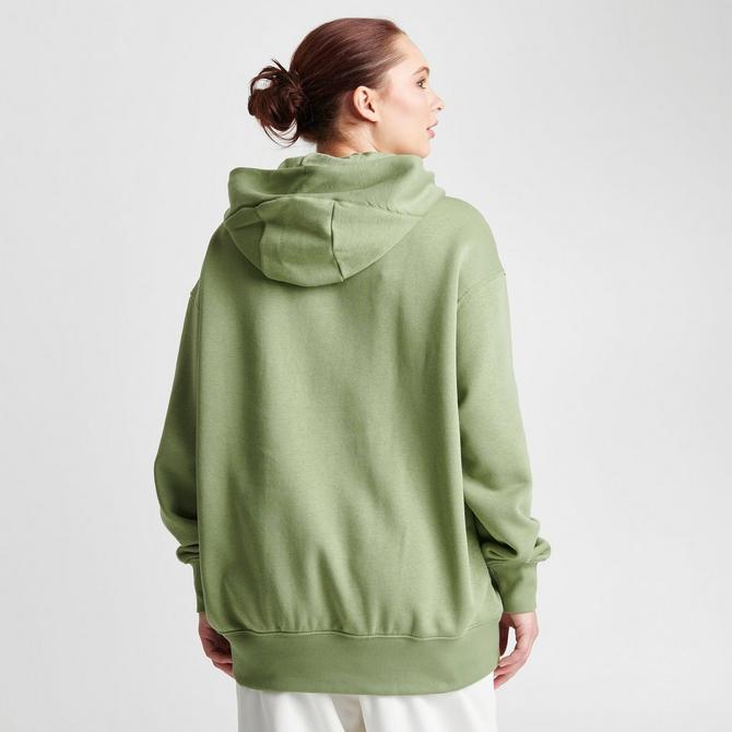 Nike Sportswear Women's Oversized Terry Pullover Green Hoodie