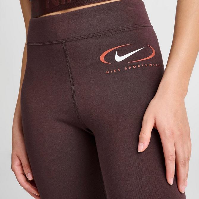 Nike metallic swoosh on sale leggings