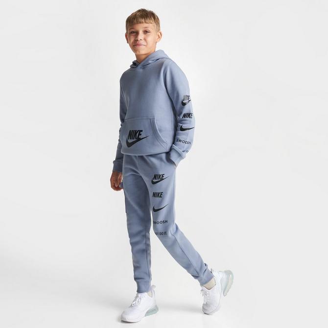 Boys nike hot sale tracksuit grey