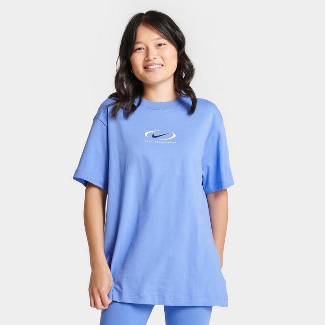 Women's nike swoosh t shirt sale