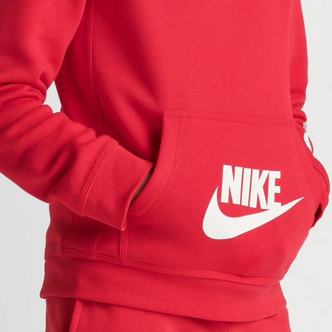 University red nike discount sweatshirt