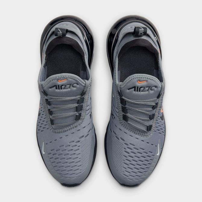 Nike Air Max 270 Lt Smoke Grey/Iron Grey/Laser Orange/Blue Grade School  Boys' Shoe - Hibbett