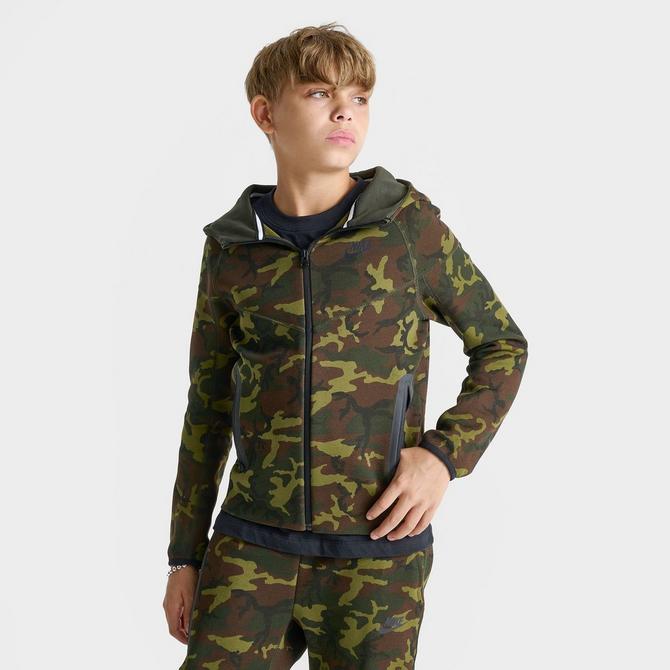 Boys Nike Tech Fleece Camo Full Zip Hoodie Finish Line