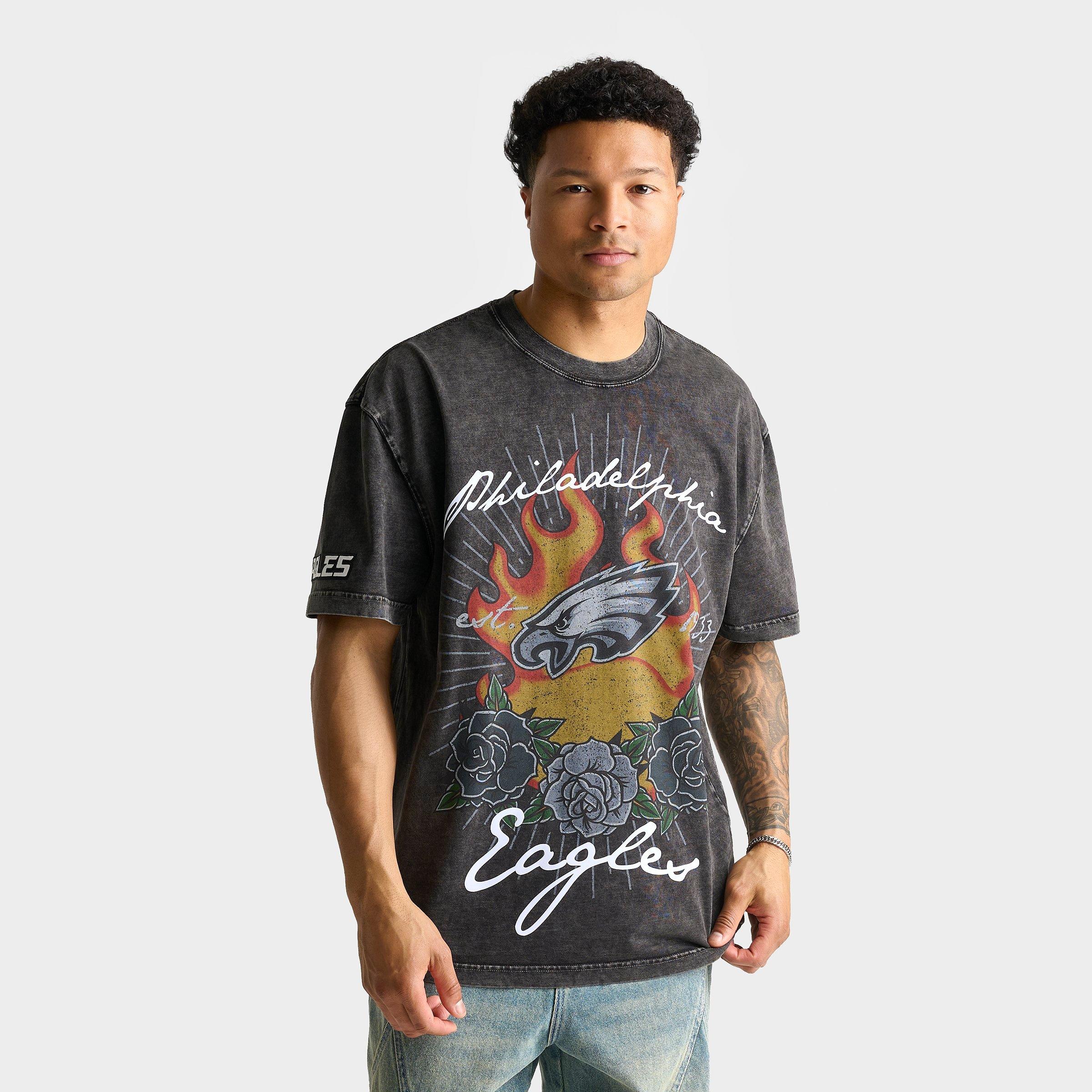 Men's Pro Standard Philadelphia Eagles NFL Fire And Roses Graphic