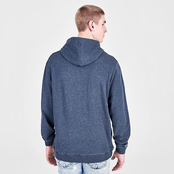 Back Right view of Men's Mitchell & Ness Jackson State University Classic French Terry Hoodie in Navy Click to zoom