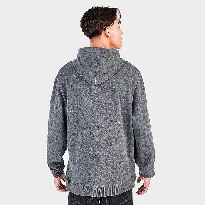 Back Right view of Men's Mitchell & Ness Prairie View A&M Panthers Classic French Terry Hoodie in Grey Click to zoom