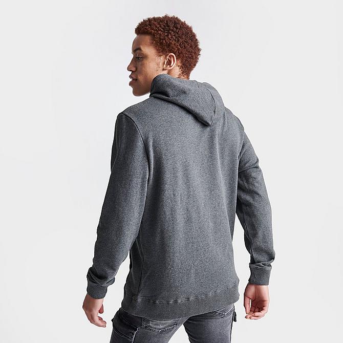 Back Right view of Men's Mitchell & Ness Texas Southern Tigers College Classic French Terry Hoodie in Grey Click to zoom
