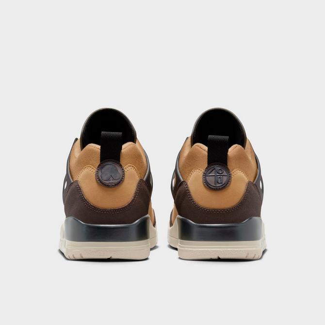 Left view of Men's Jordan Spizike Low Casual Shoes in Flax/Black/Sanddrift/Baroque Brown Click to zoom