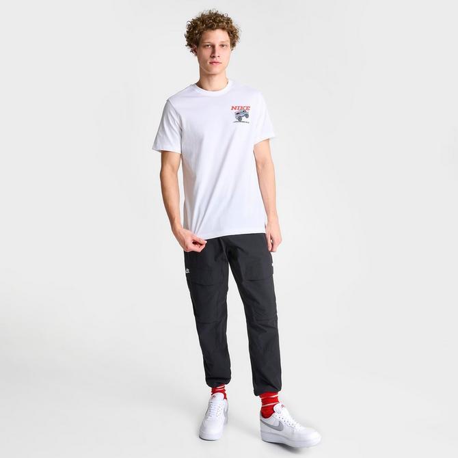 Nike Men's Sportswear Sole Rally Short Sleeve Graphic T-Shirt, Medium, White