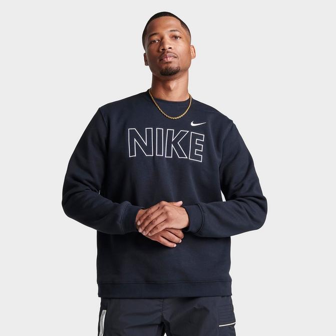 Men's Nike Sportswear Club Fleece Wordmark Crewneck Sweatshirt| Finish Line