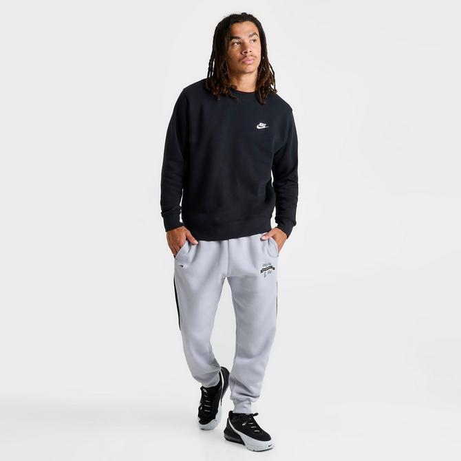 Nike Sportswear GYM VINTAGE EASY PANT - Tracksuit bottoms -  black/white/black 