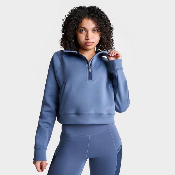 Blue nike sales half zip