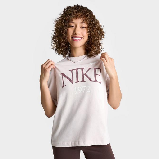 Nike Sportswear Boxy Womens T-Shirt - Cedar/Metallic Gold