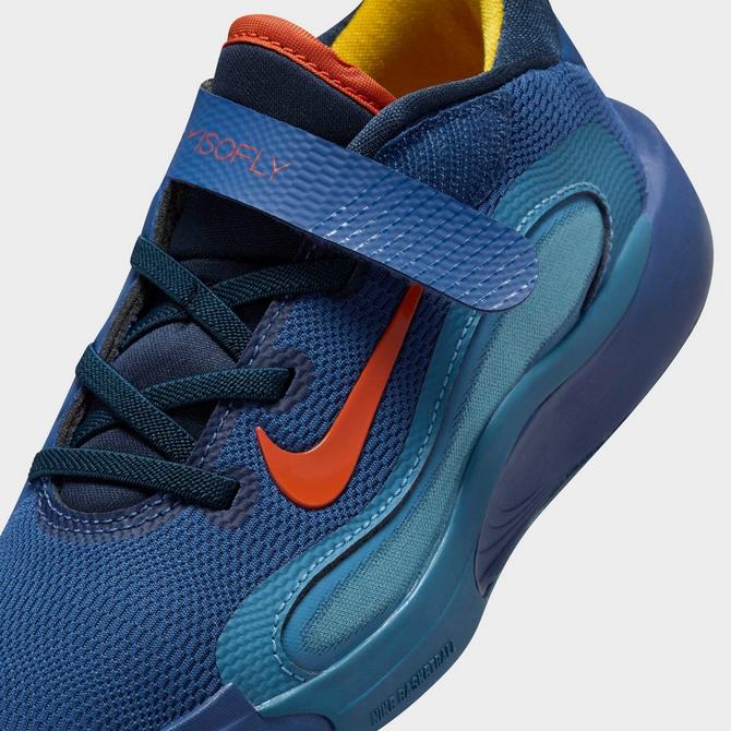 Navy blue and orange basketball shoes hotsell