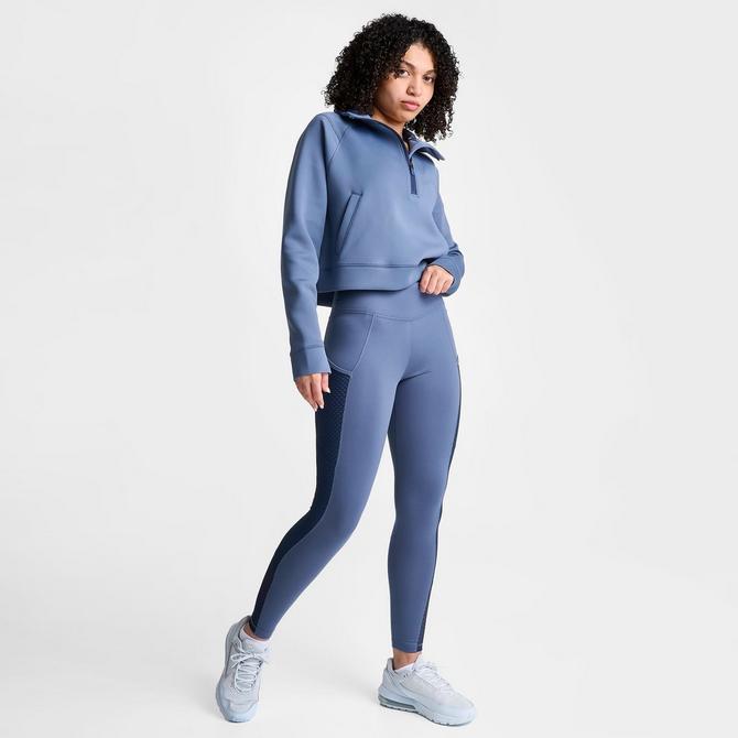 Nike Women's Plus Yoga Jersey Cropped Training Hoodie (Diffused