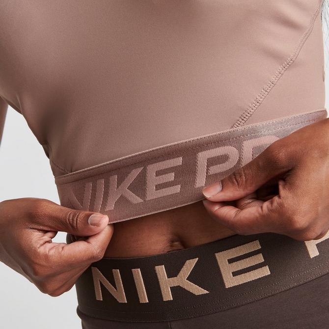 Nike rose gold crop 2024 top