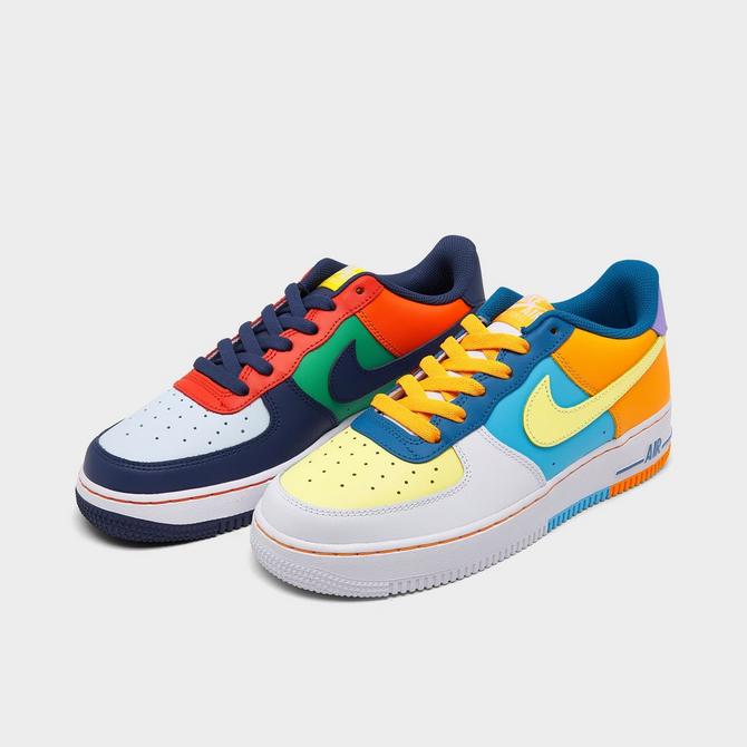 Big Kid's Nike Air Force 1 LV8 White/Multi-Color-Medium Blue