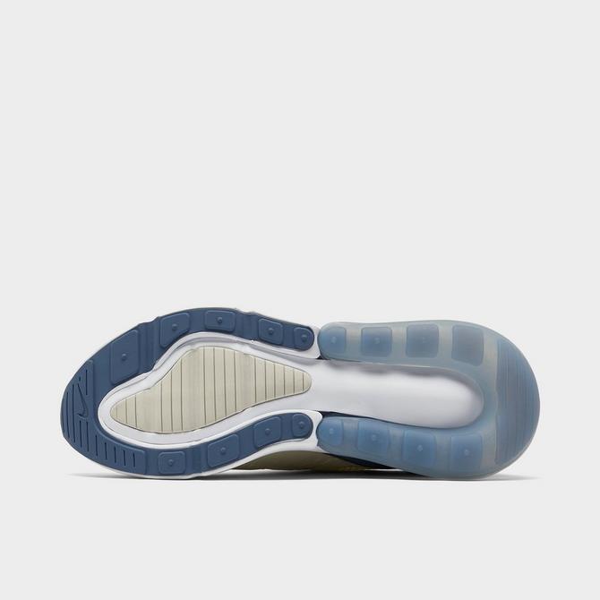 Women's Nike Air Max 270 Shoes 7.5 Light Bone/Diffused Blue-White
