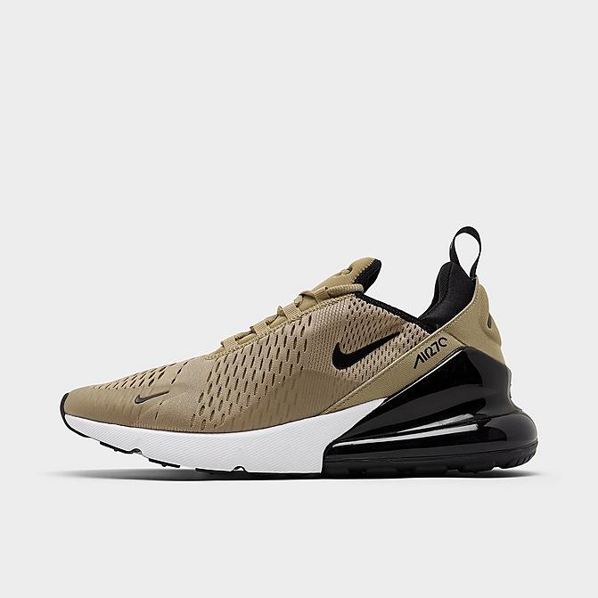Right view of Men's Nike Air Max 270 Casual Shoes in Khaki/Black/White Click to zoom