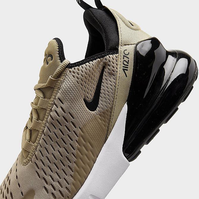 Front view of Men's Nike Air Max 270 Casual Shoes in Khaki/Black/White Click to zoom