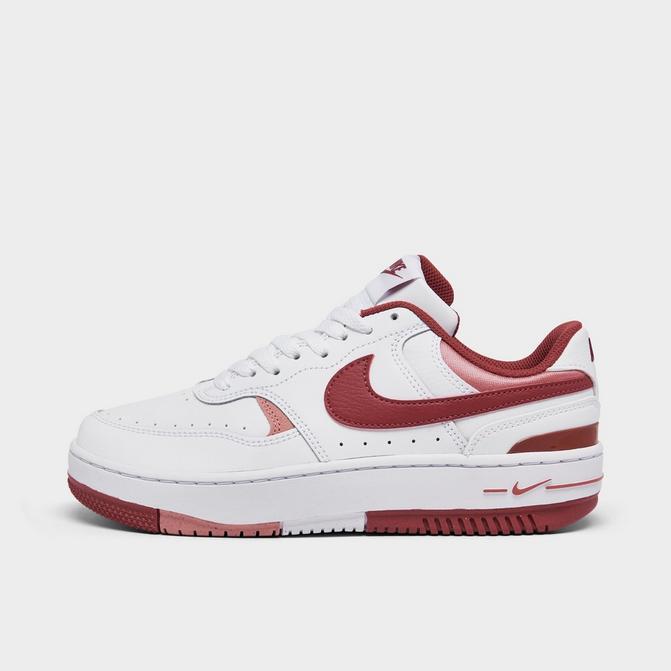 Nike Big Kids Air Force 1 Lv8 2 (sanddrift / emerald rise-track red)