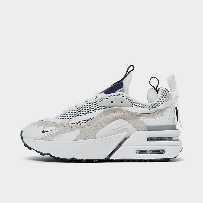 Right view of Women's Nike Air Max Furyosa Casual Shoes in Summit White/Armory Navy/Light Bone/White Click to zoom