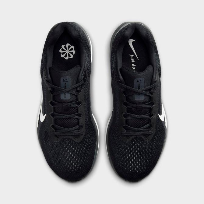 Back view of Men's Nike Winflo 11 Running Shoes (Extra Wide Width) in Black/Anthracite/Cool Grey/White Click to zoom