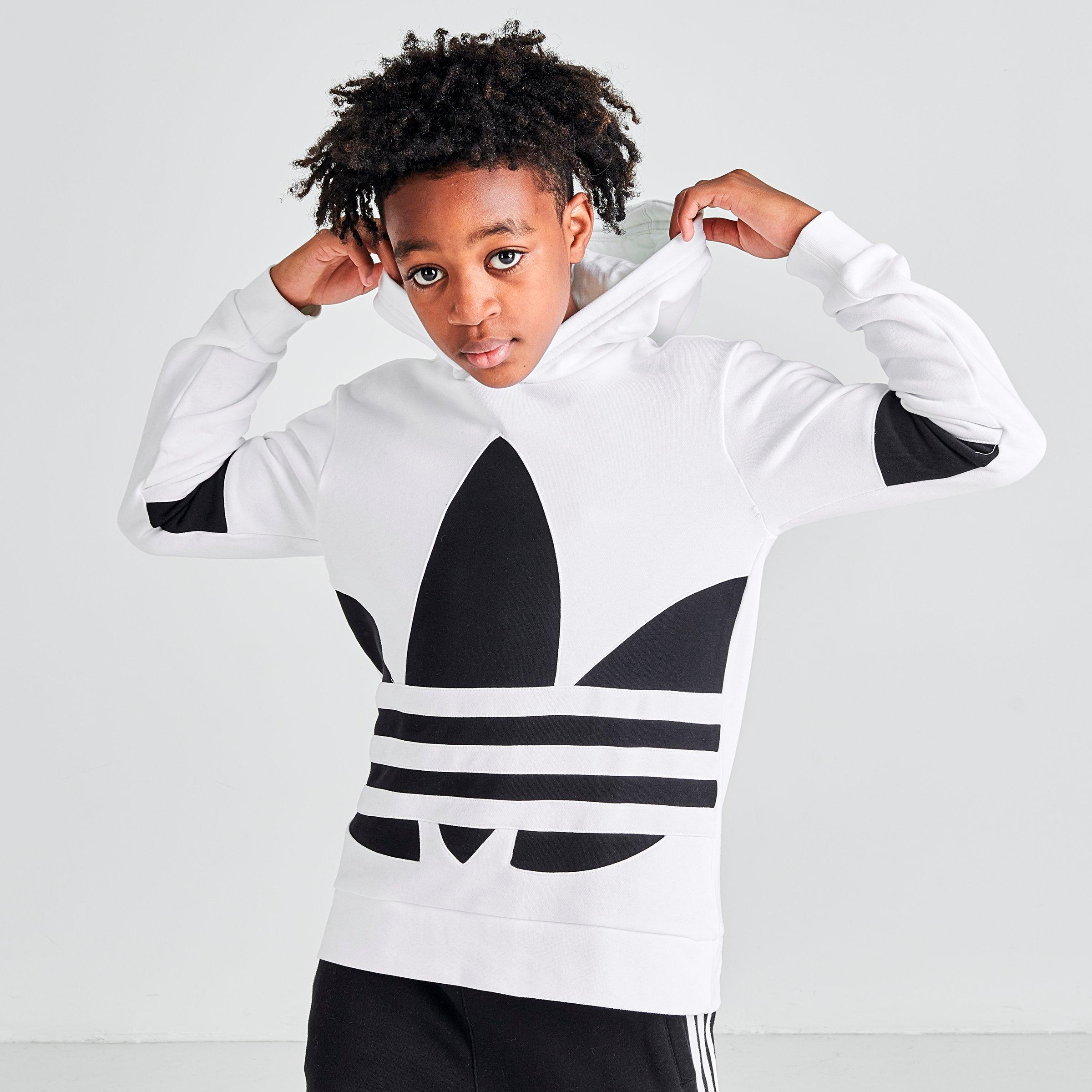 adidas trefoil hoodie kids