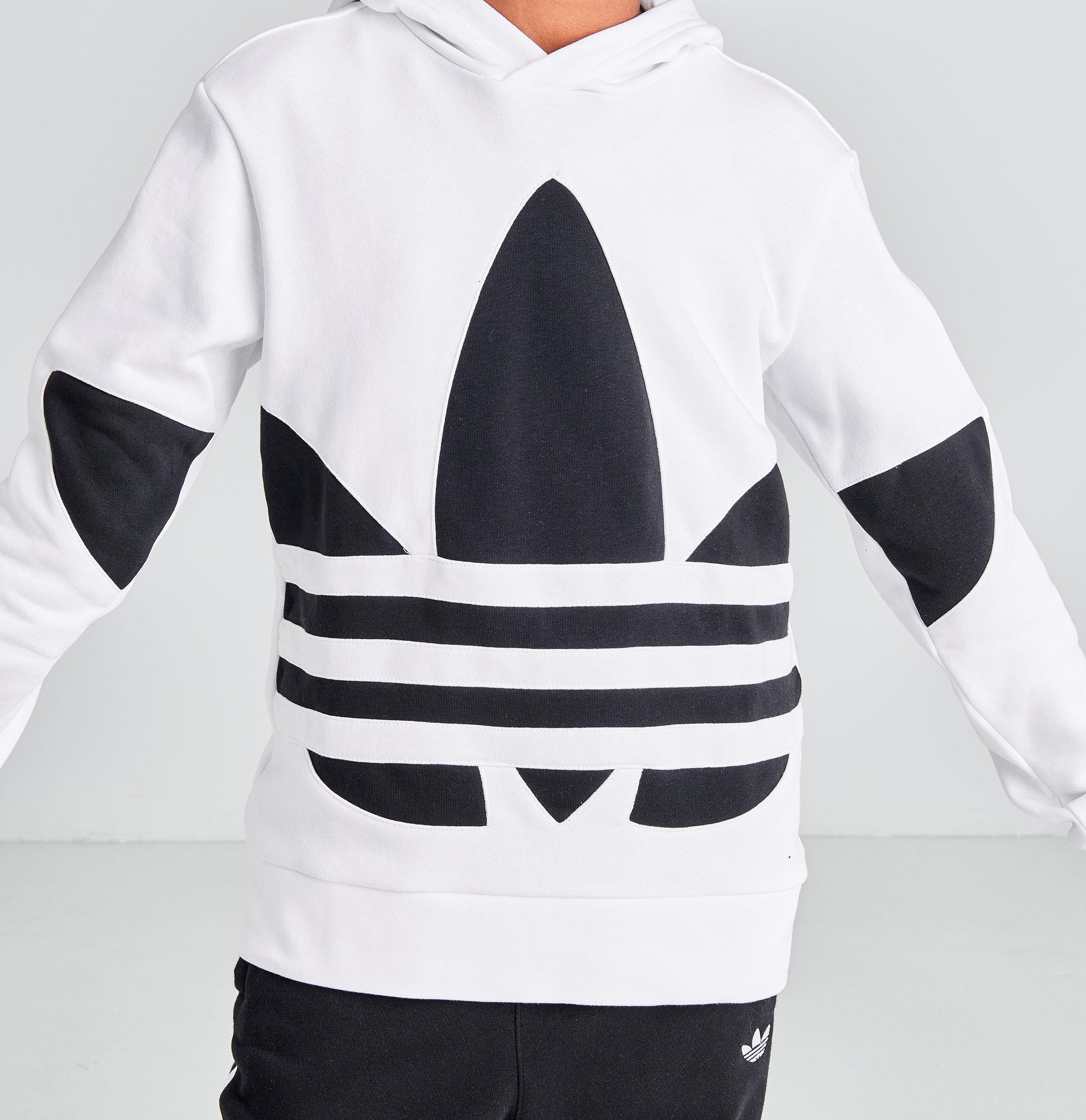 kids adidas trefoil hoodie