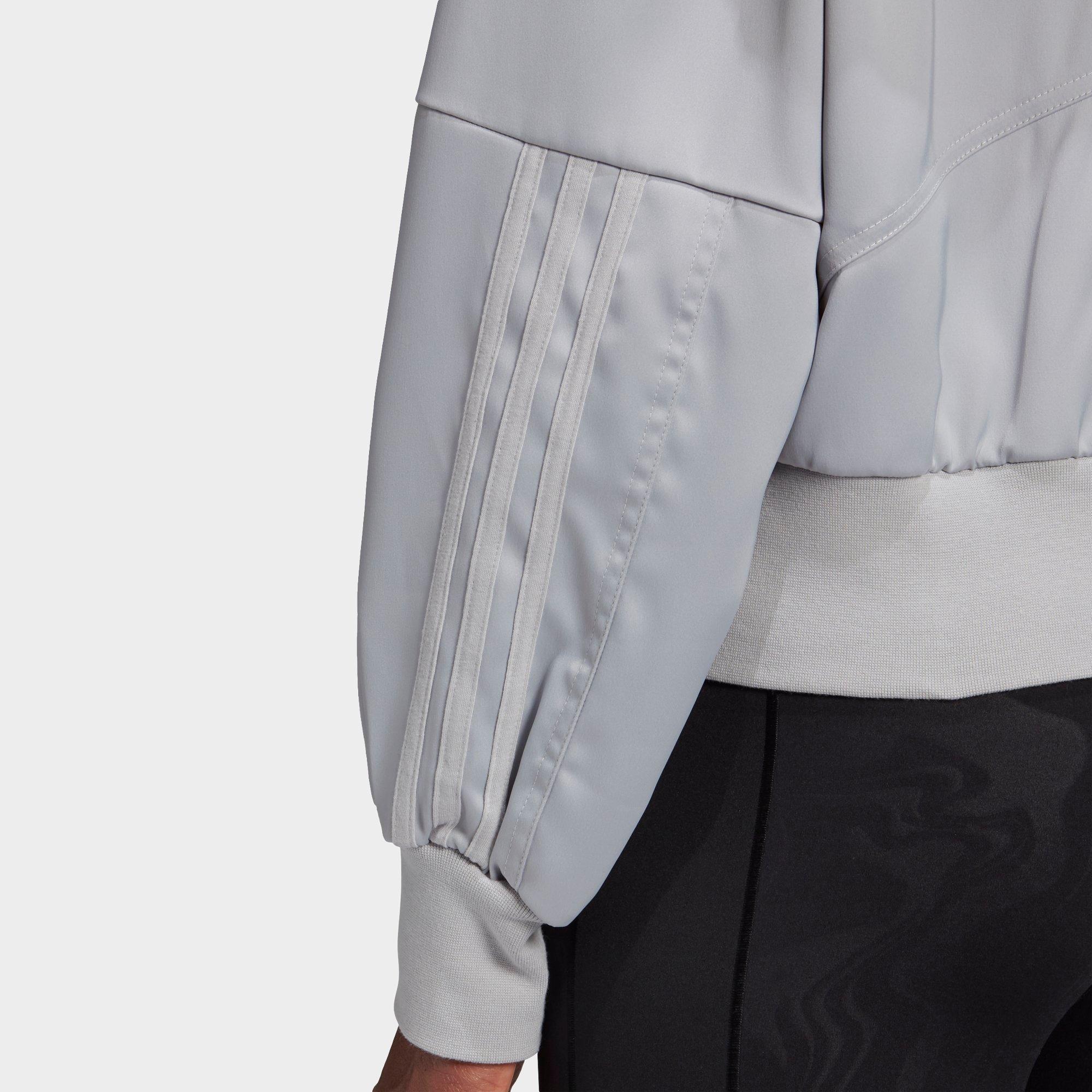 adidas fleece bomber jacket