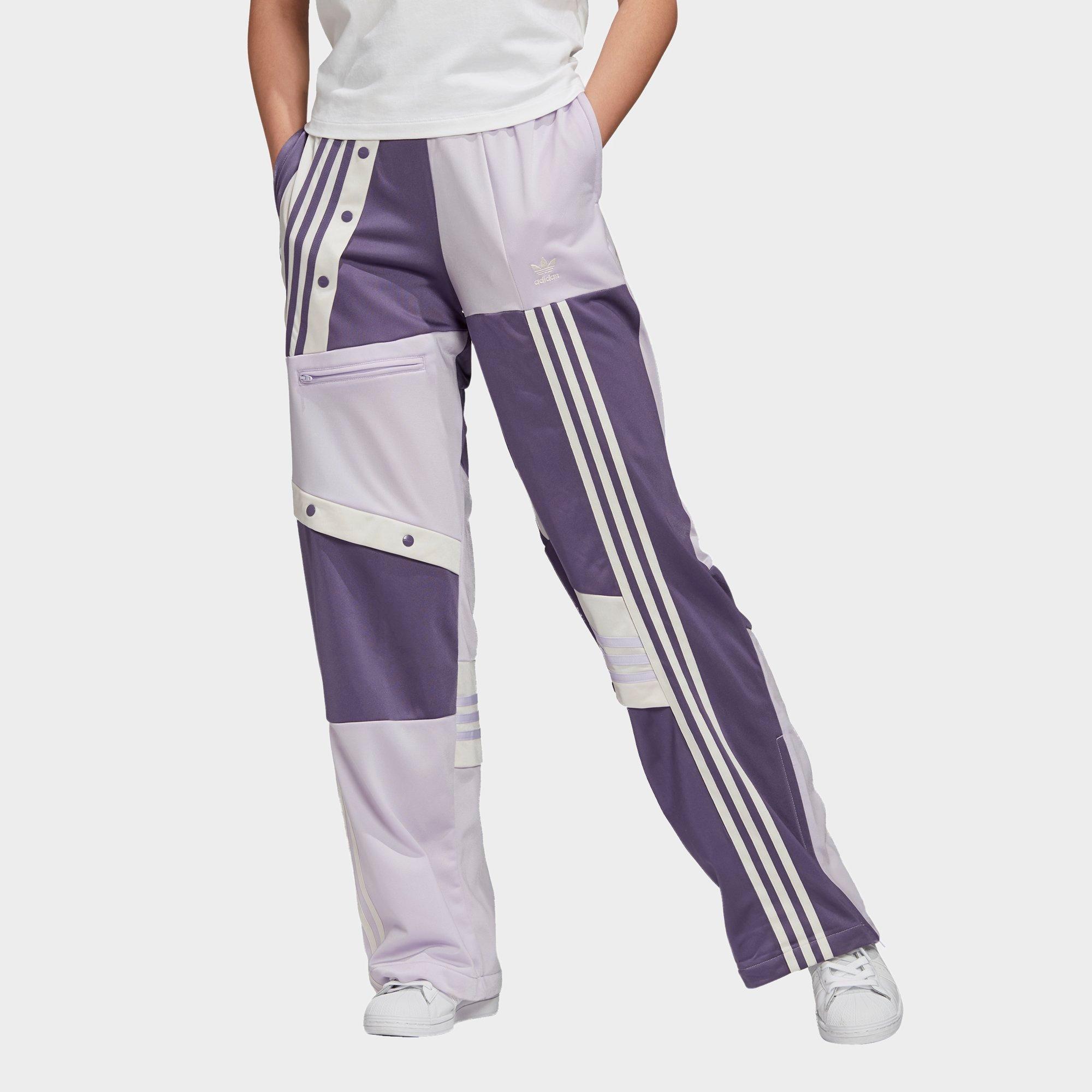 lavender adidas pants