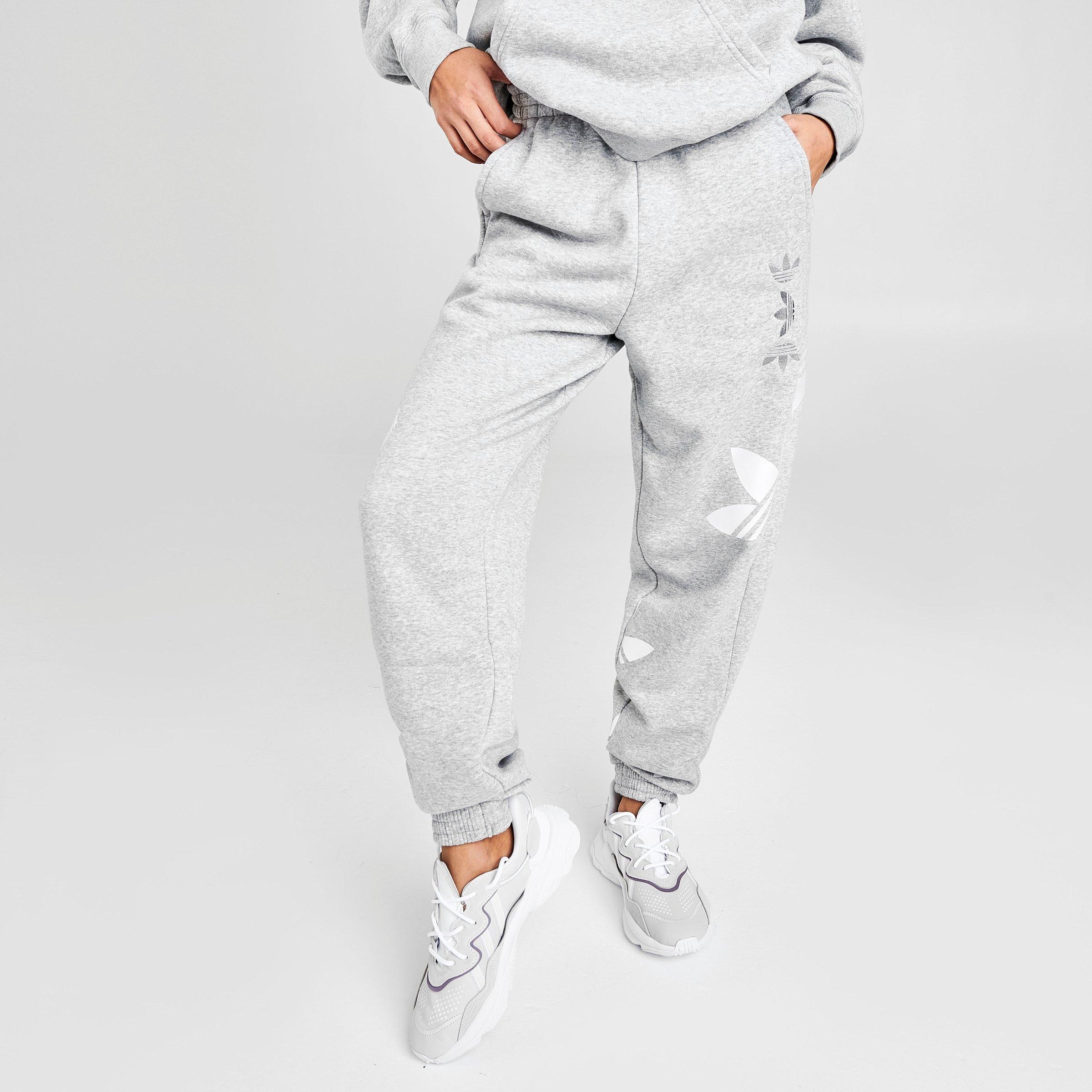 adidas originals sweat pants with oversized logo