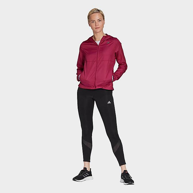 Front view of Women's adidas Athletics Own The Run Training Tights in Black Click to zoom