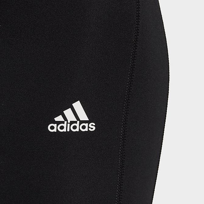 On Model 5 view of Women's adidas Athletics Own The Run Training Tights in Black Click to zoom
