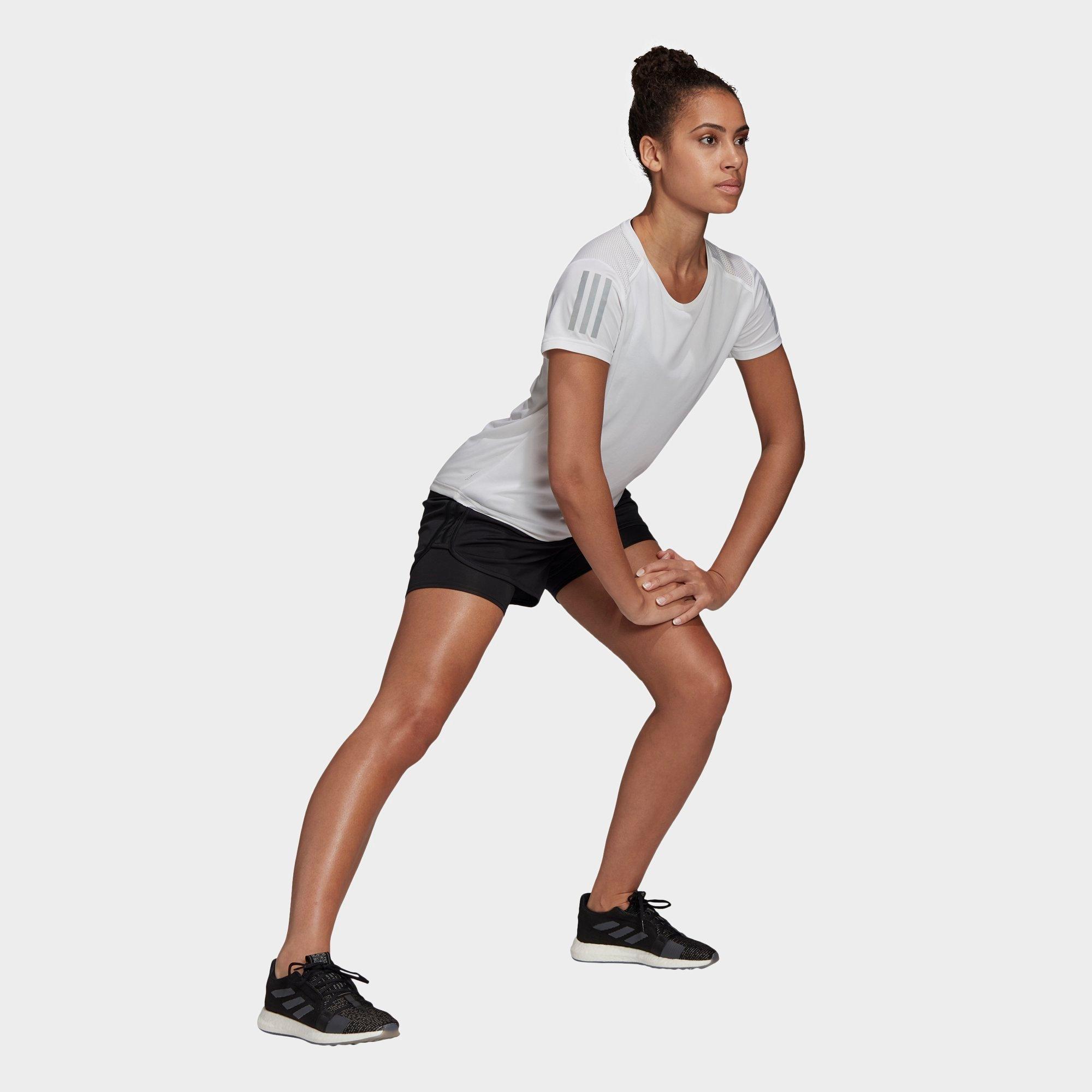adidas two in one running shorts