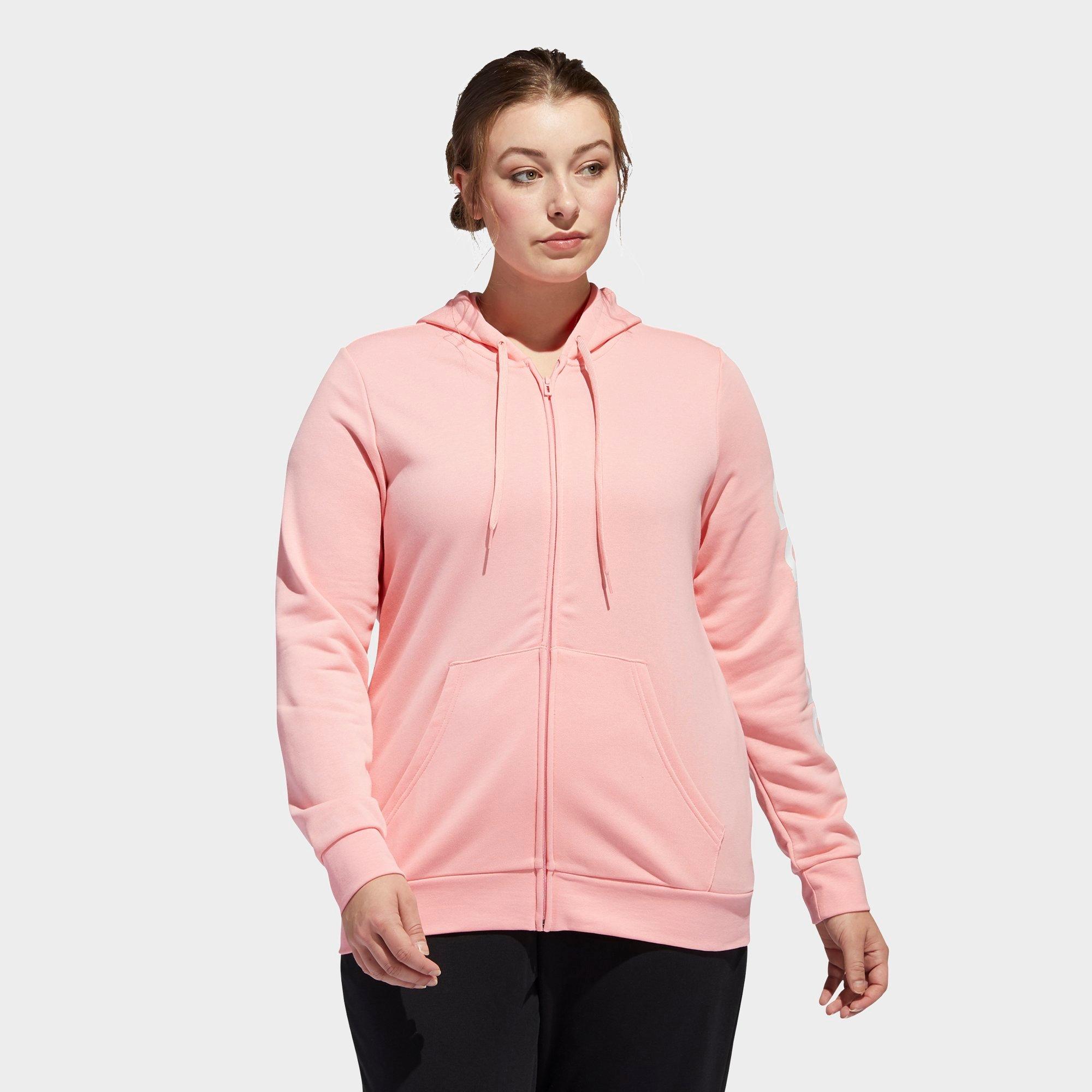 pink hoodie plus size