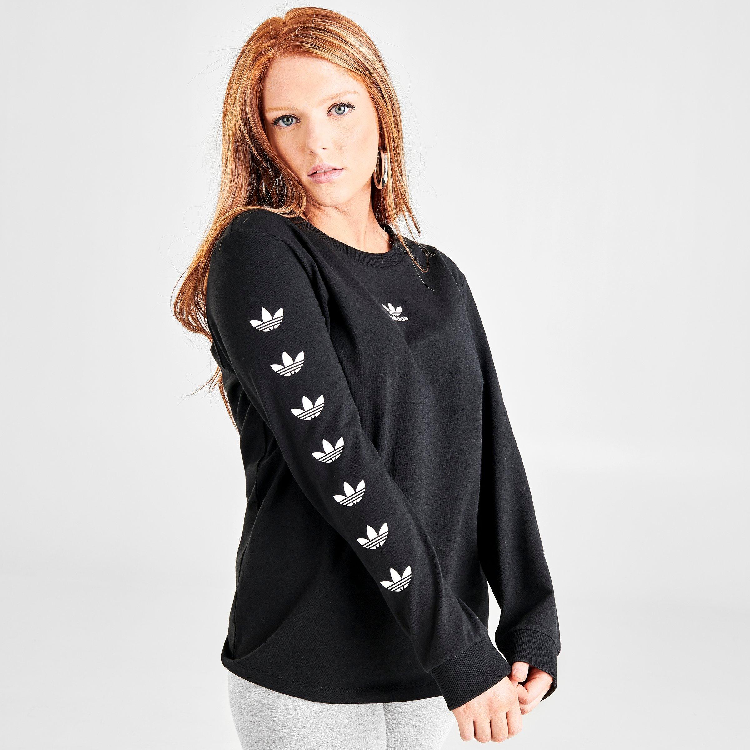 women's adidas trefoil long sleeve