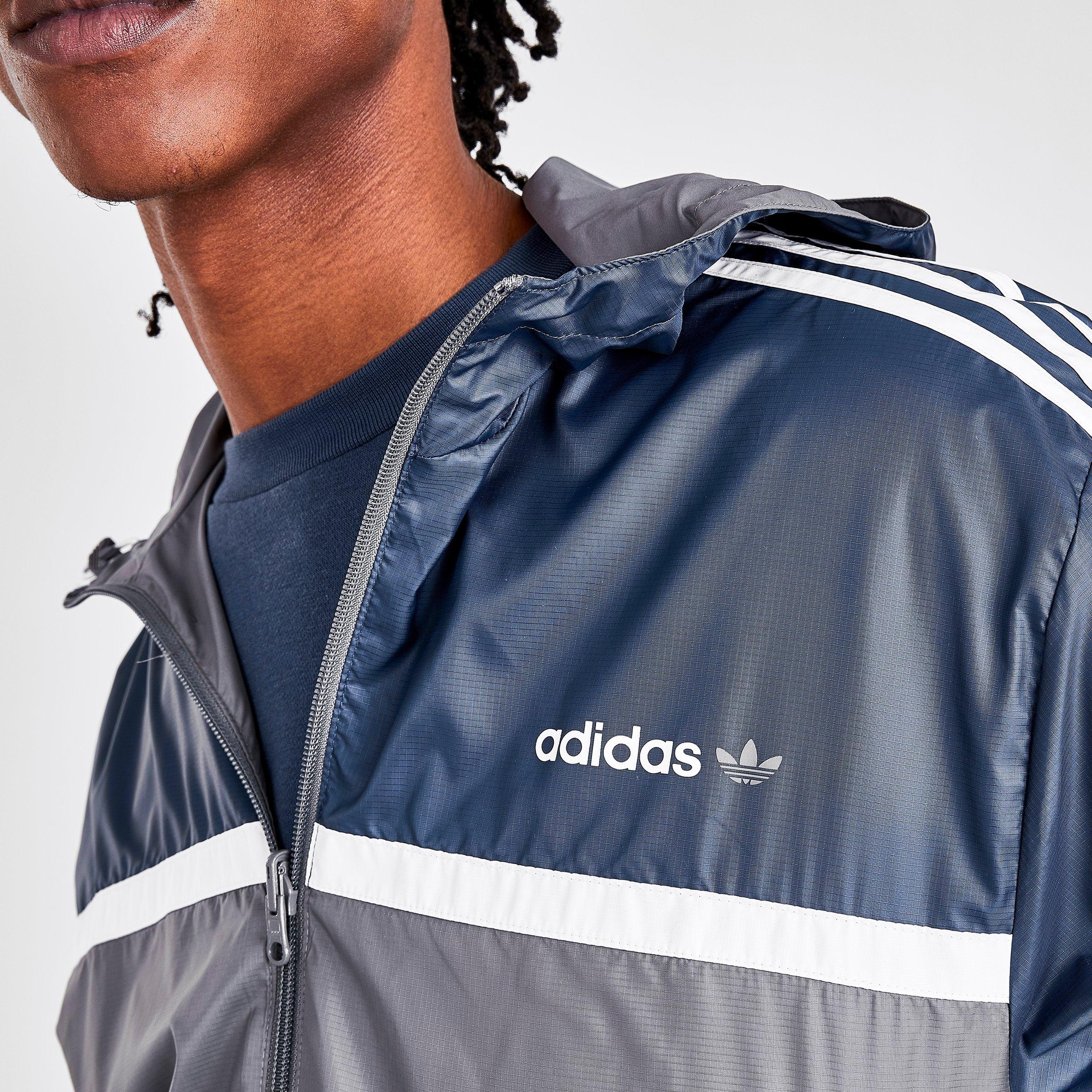 adidas linear 2.0 reversible windbreaker jacket