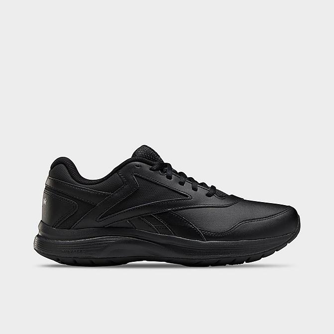 Right view of Men's Reebok Walk Ultra 7 DMX Walking Shoes (Extra Wide 4E) in Black/Cold Grey 5/Collegiate Royal Click to zoom